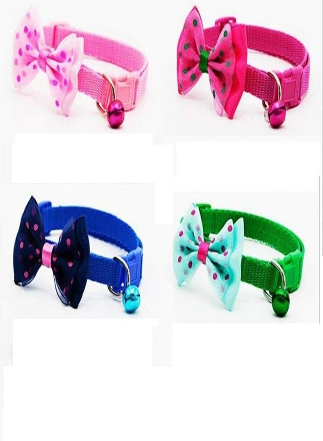 Pups&Pets Adjustable Reflective Nylon Cat Safety Collar with for Cat Dog Bell Kitten (Pack of 2) Color May Vary - Image 5